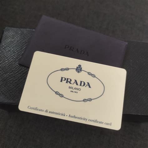 fake black prada bag|prada authenticity card.